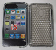 Unique Bubble Pattern TPU & Plastic Hybrid Case for iPhone 5 (Clear)