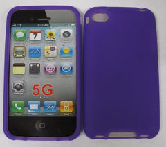 Soft Silicone Case for iPhone 5 - Purple