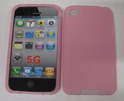 Soft Silicone Case for iPhone 5 - Pink