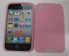 Soft Silicone Case for iPhone 5 - Pink
