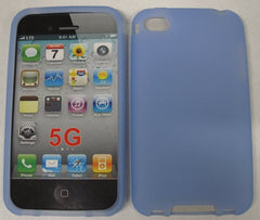 Soft Silicone Case for iPhone 5 - Light Blue