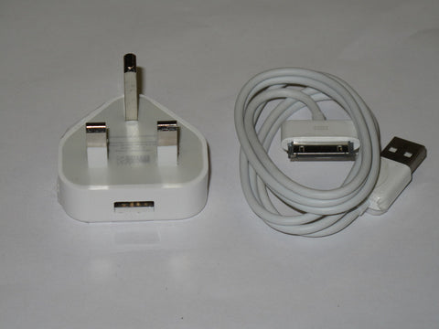 Apple iPhone 3G 3GS 4 4G Original Charger and USB cable