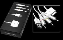 AV TV USB CABLE for iPOD iPHONE iPAD and iTOUCH