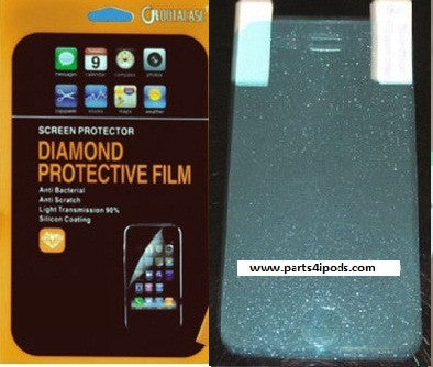 Sparkle Blue Anti-scratch Diamond Protector Film For iPhone 4 4S (Front+Back)